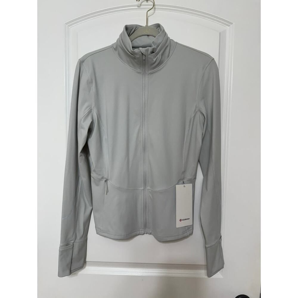 NWT Lululemon Nulux Reflective Running Jacket Gray Size 10